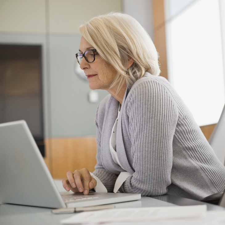 Woman reviewing Ethics guidelines 