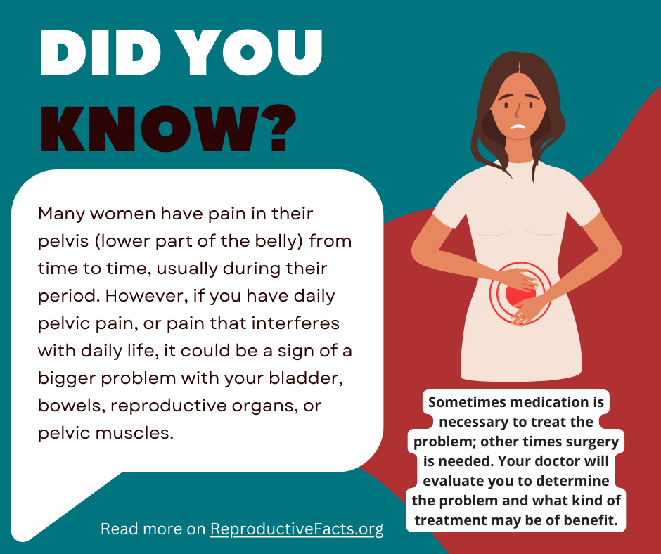 Managing Pelvic Pain Infographic